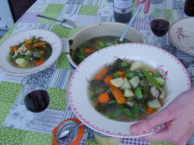 ‘Chiffonade’ Chicken-in-the-Garden Soup and How to Barter Image